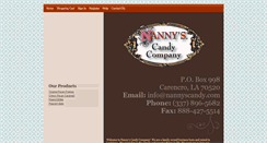 Desktop Screenshot of nannyscandy.com